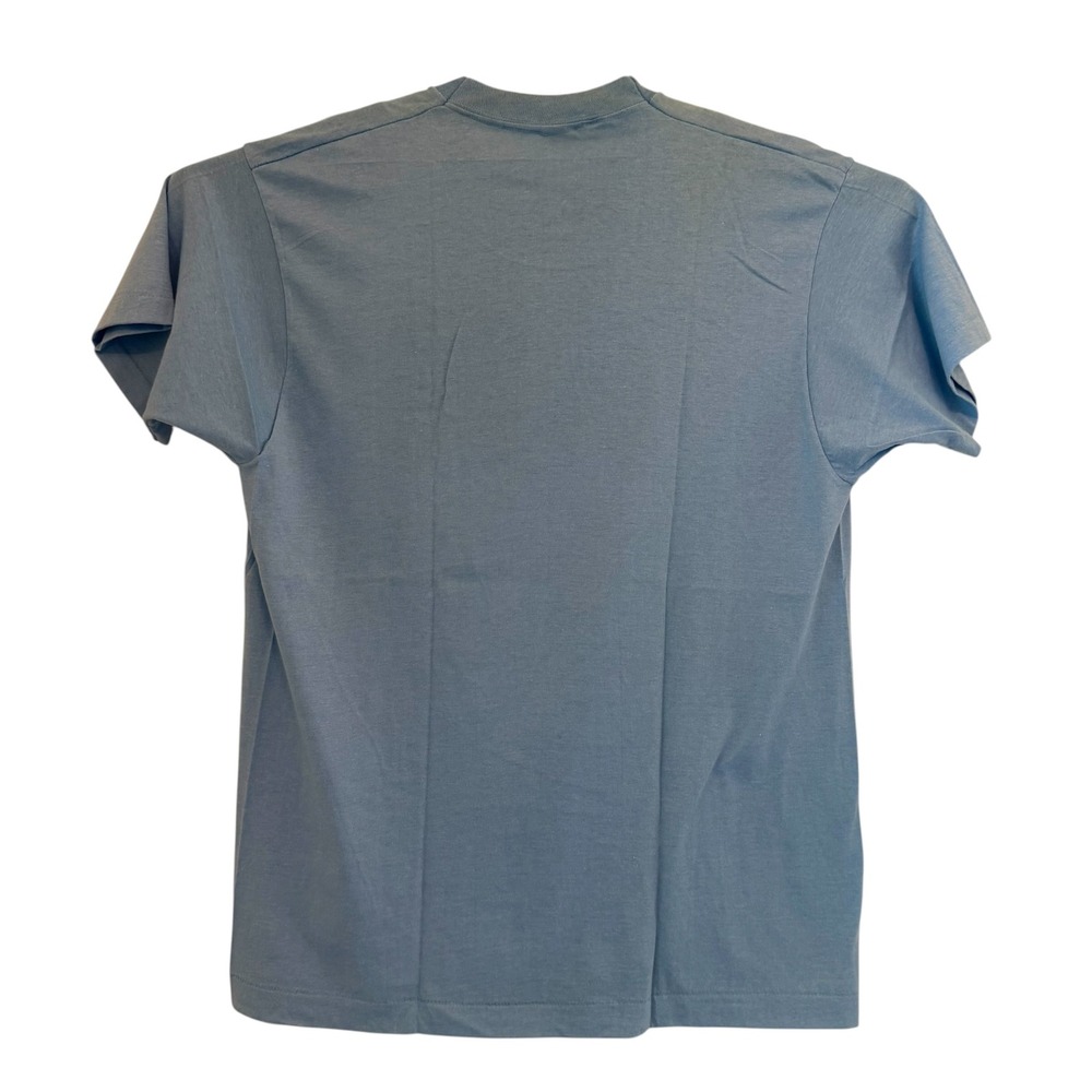 VTG 80s Screen Stars Dont Worry Be Happy T-Shirt Blue XL Fit M Single Stitch USA - Picture 3 of 10
